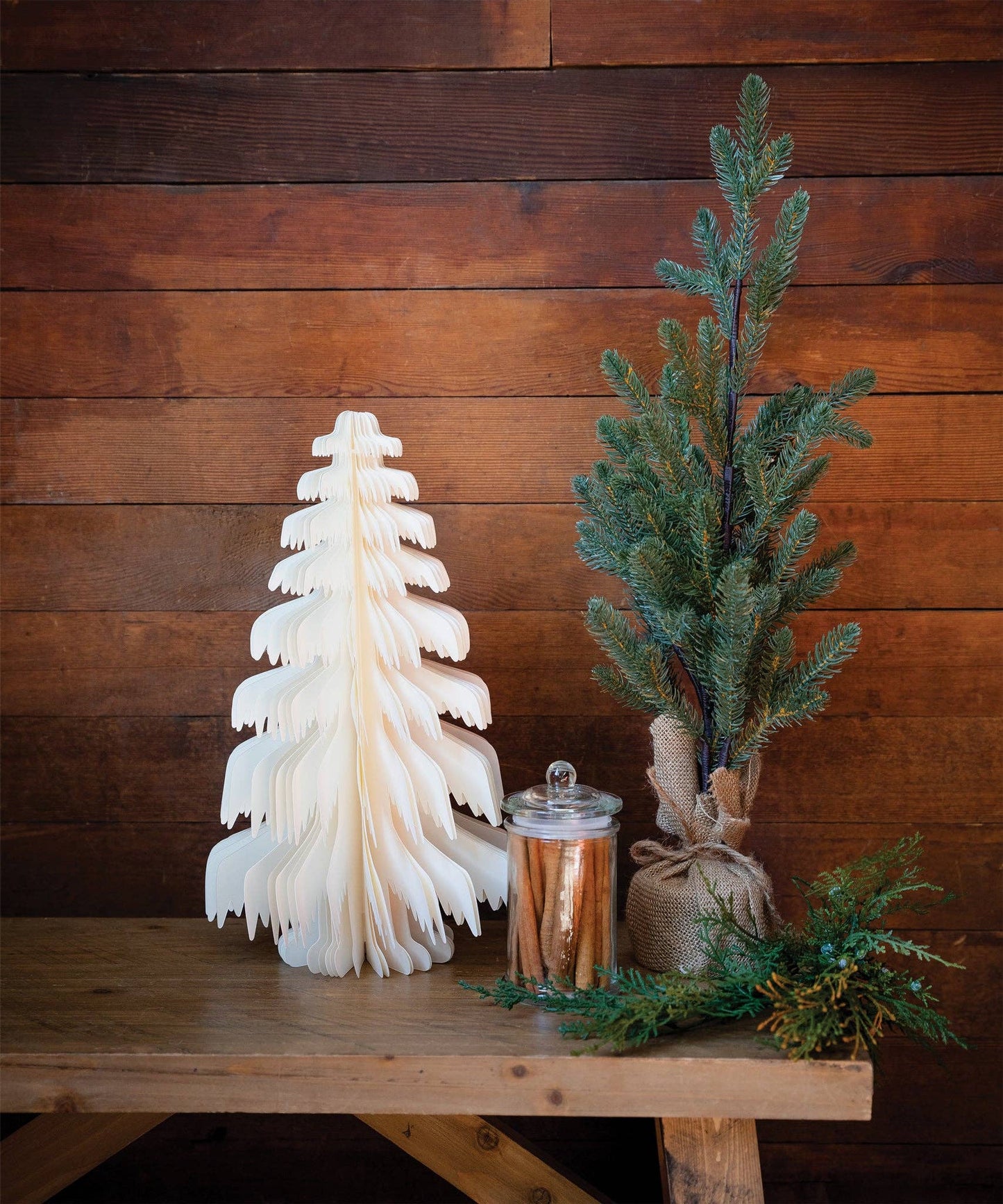 White Accordion Paper Tree