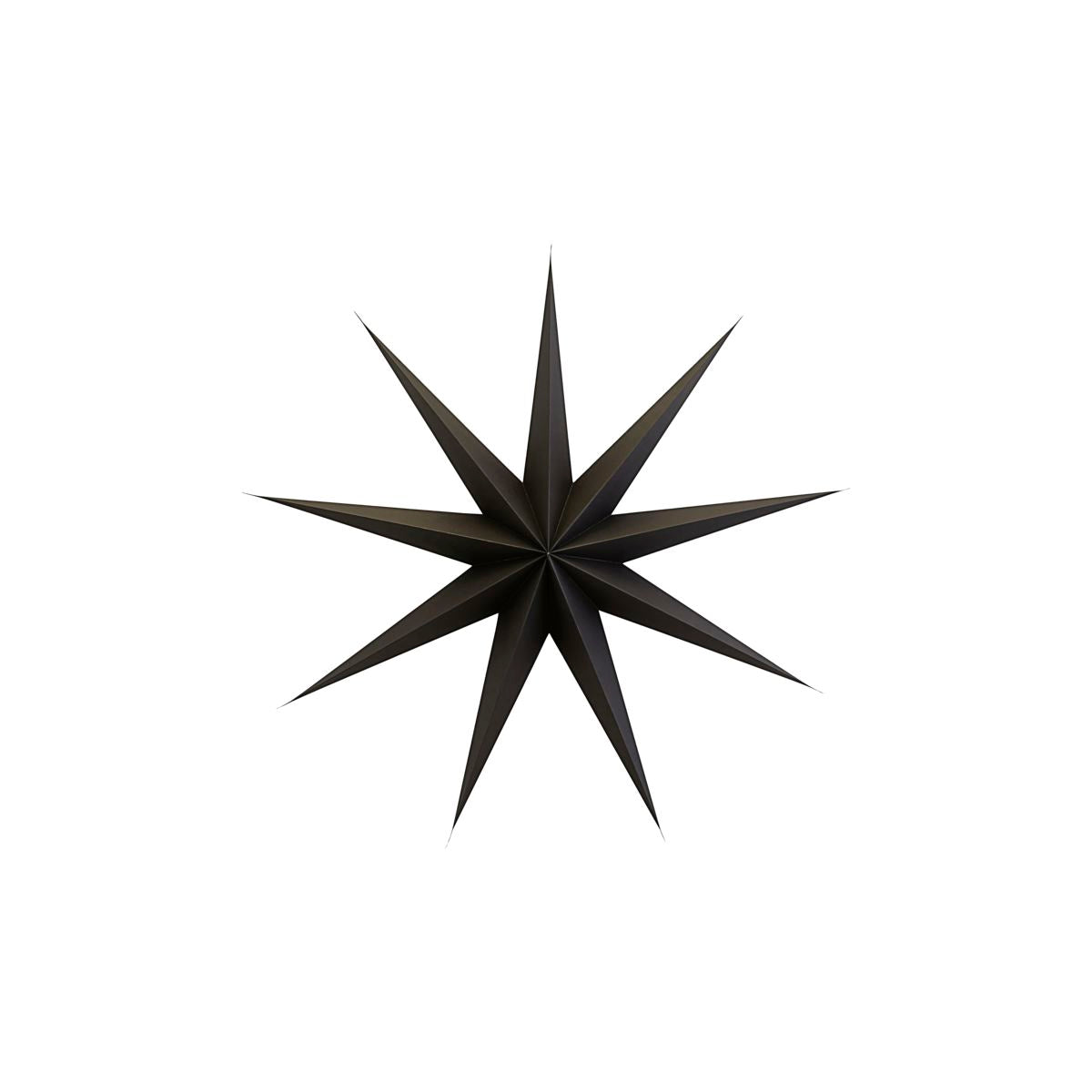 Black Brown 9point Paper Star