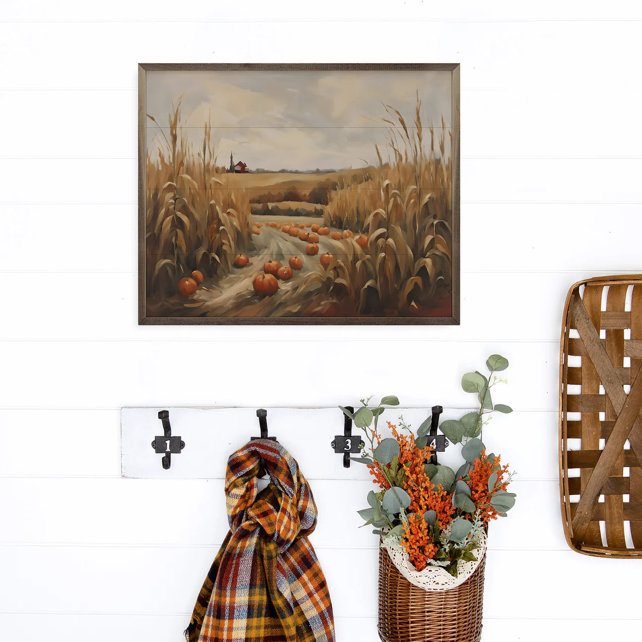 Pumpkin Path Framed Art