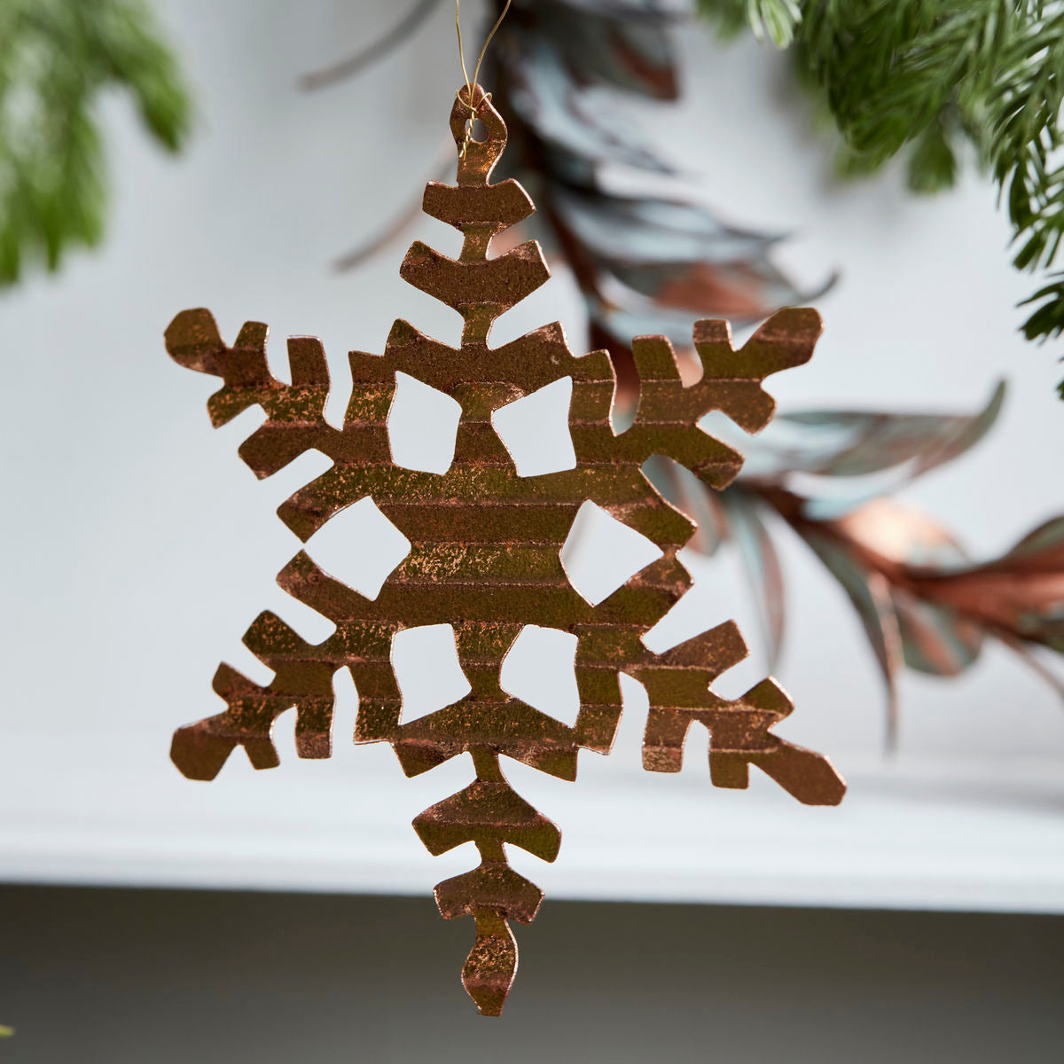 Tin Plate Snowflake Ornament