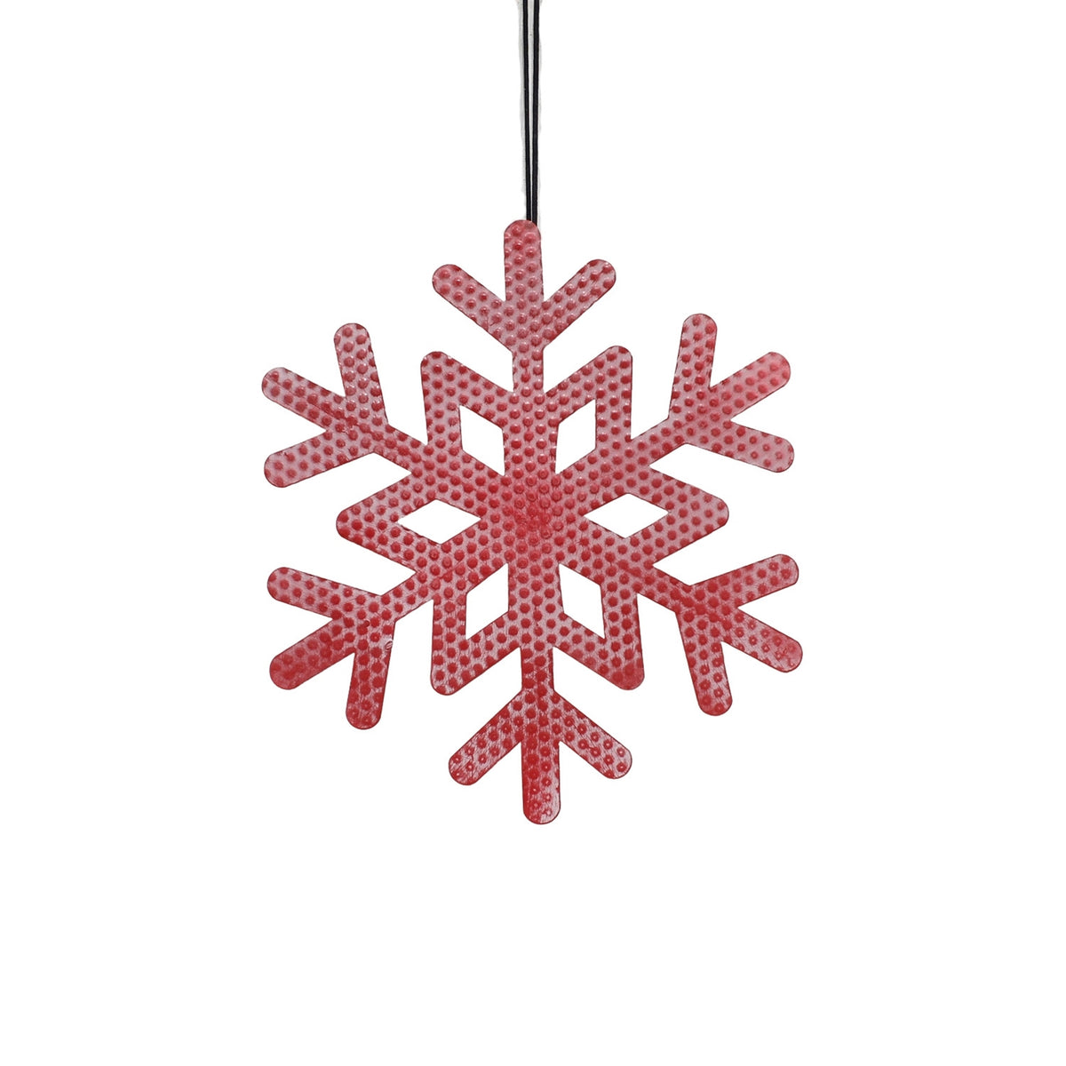 Small Red Snowflake Ornament