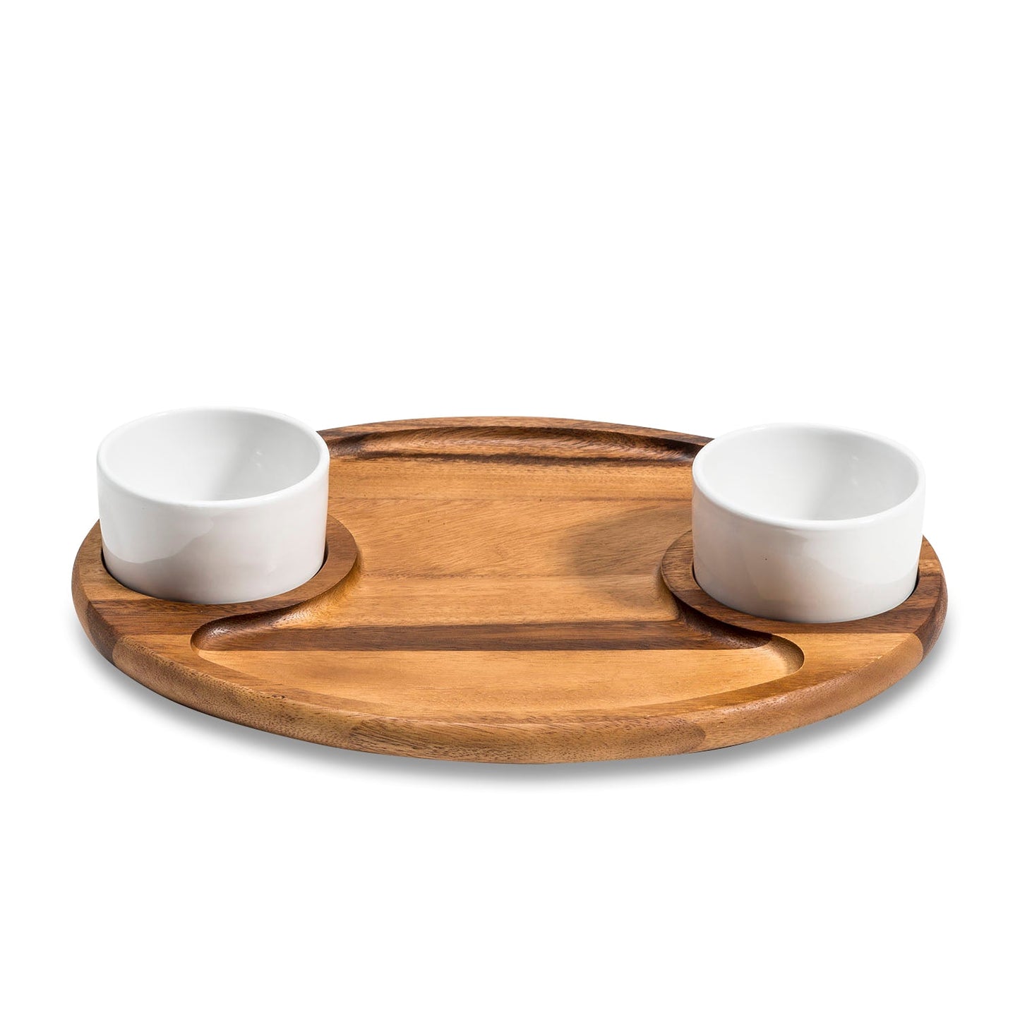Charcuterie/ Serving Tray w/ 2 ceramic bowls(ONLINE EXCLUSIVE)