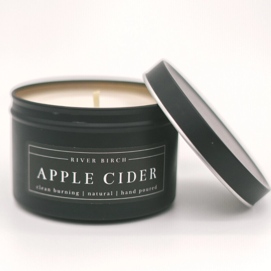 Harvest Black Tin Soy Candles