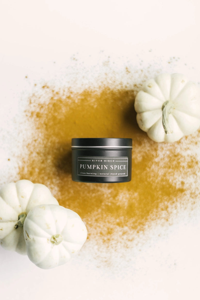 Harvest Black Tin Soy Candles