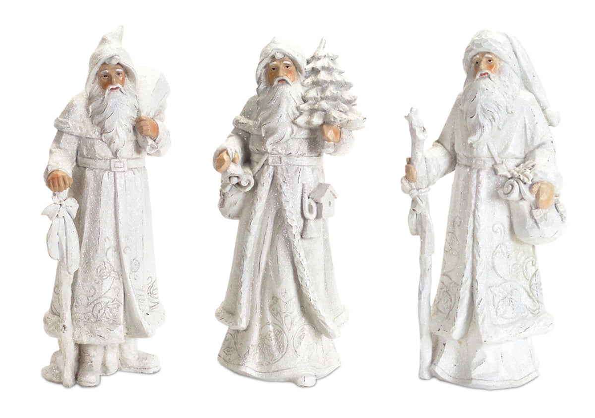 Carved Winter Santas