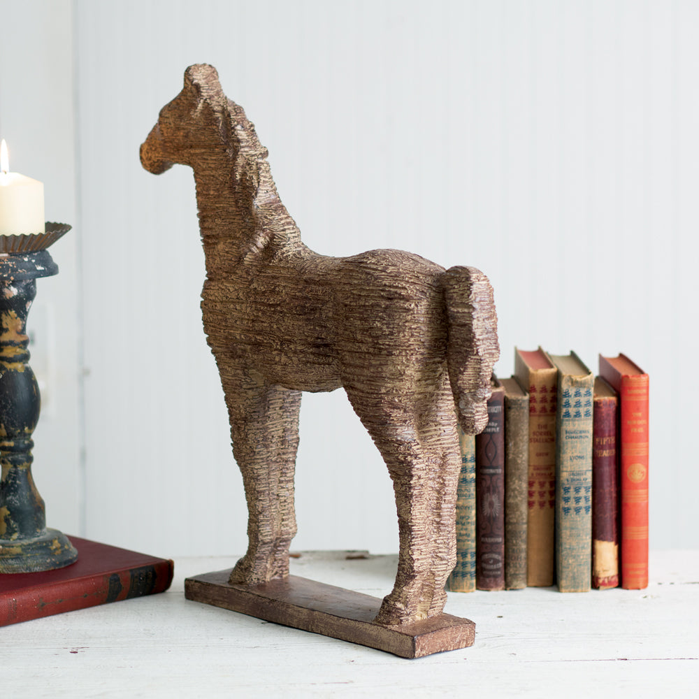 Rugged Horse Statue