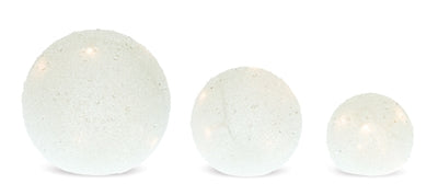 White Frosted LED Globes
