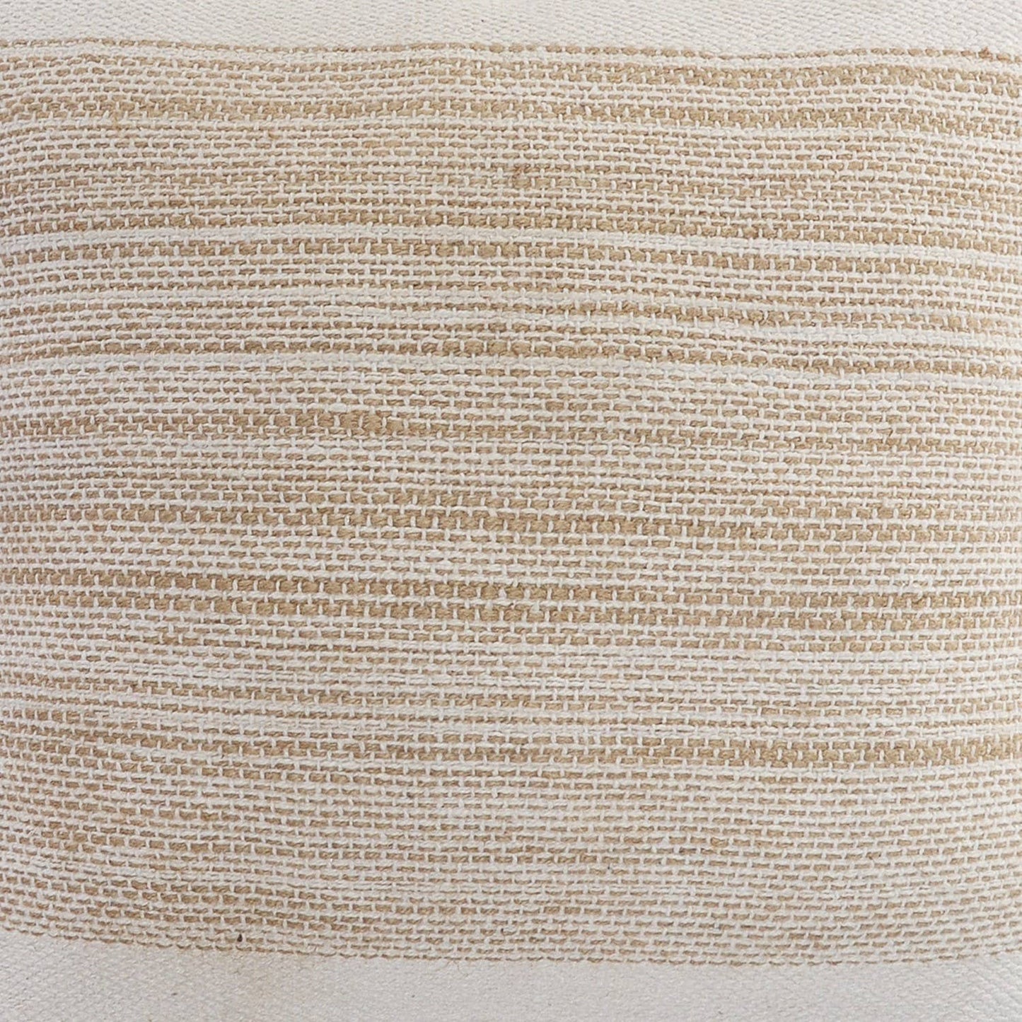 Ivory Jute Striped Pillow
