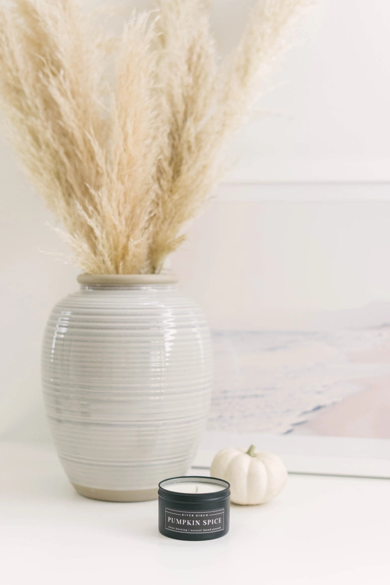Harvest Black Tin Soy Candles