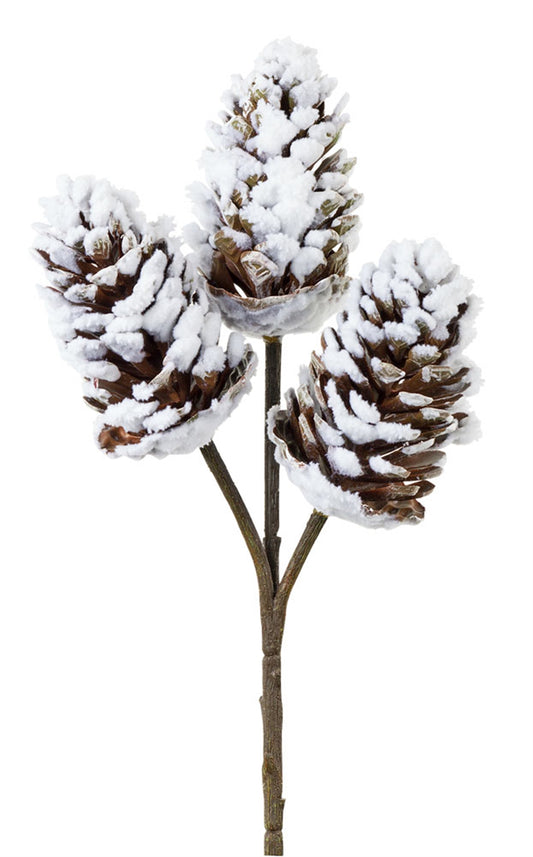 Snowy Pine Cone Pick
