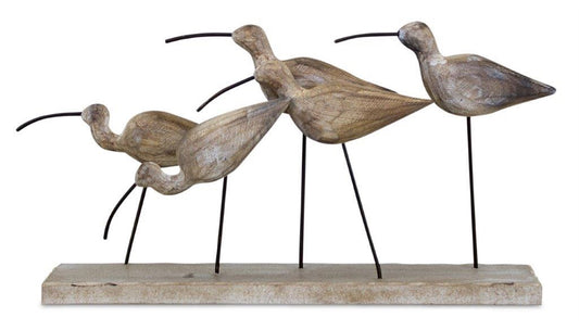 Wood Birds on Stand
