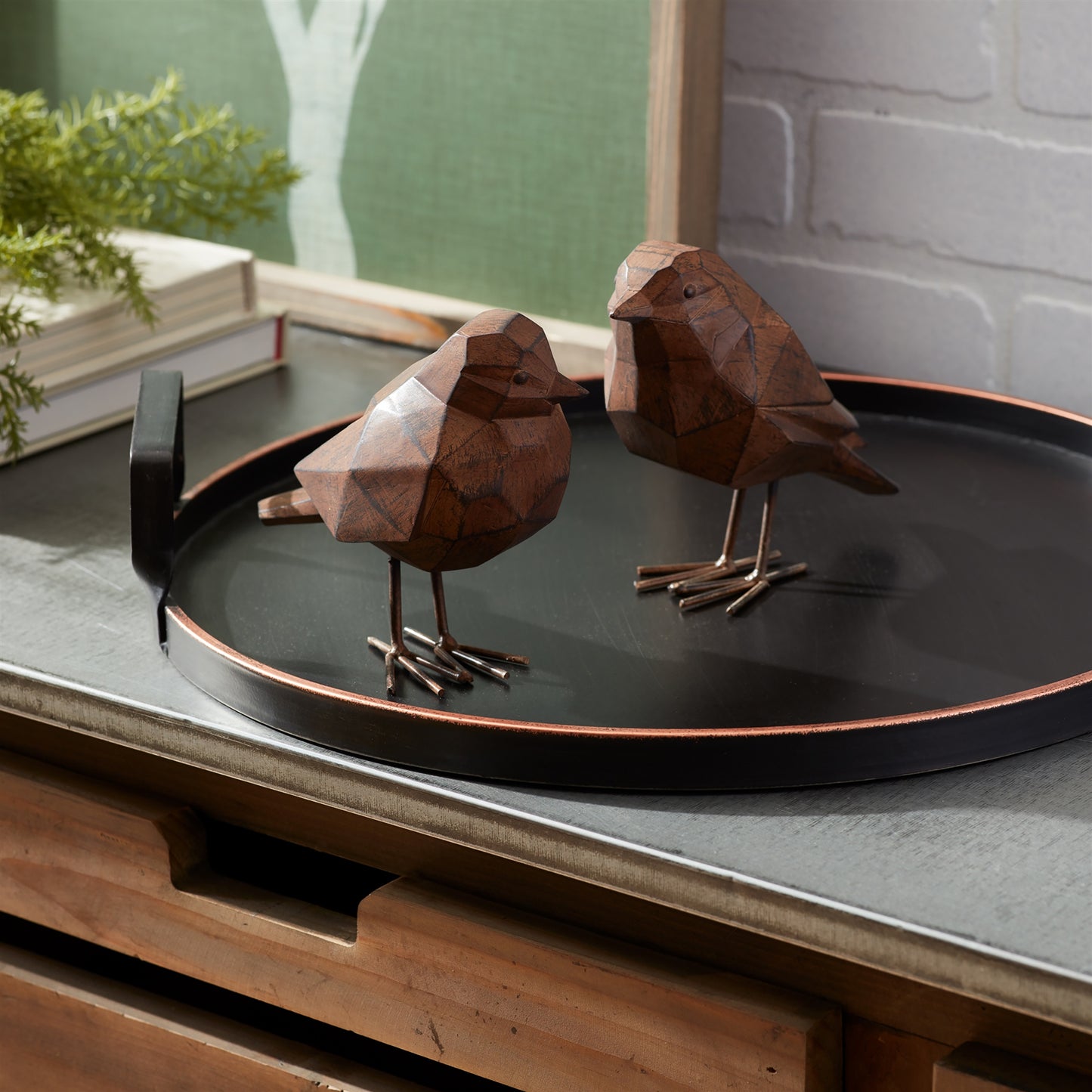 Brown Resin Bird