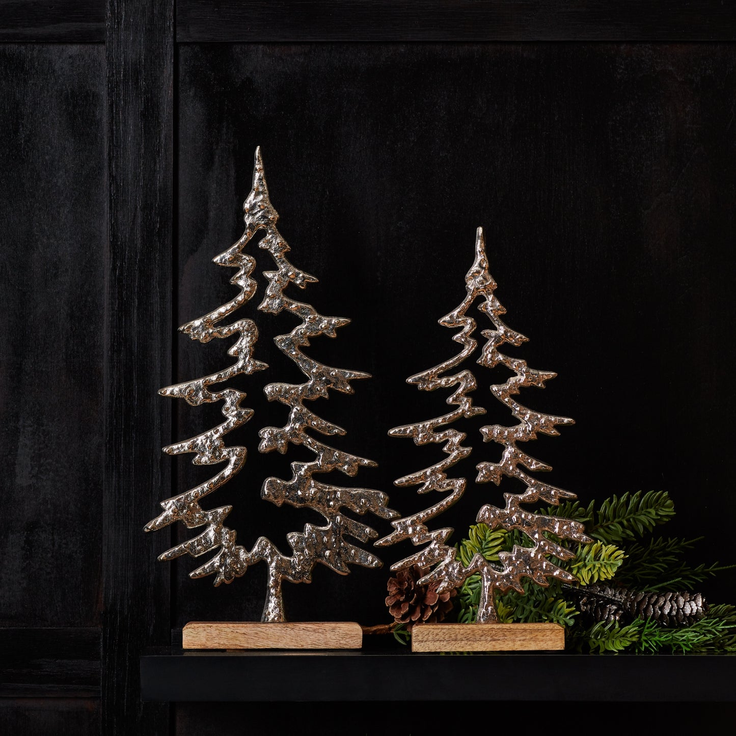 Silver Tree Cutout Sitter