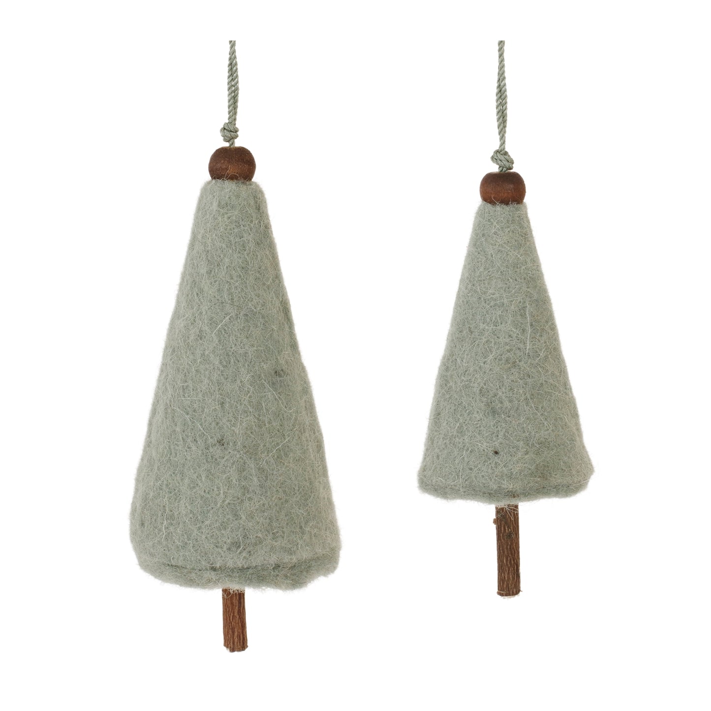 Felted Tree Ornaments