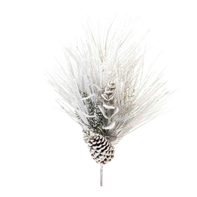 Flocked Pine Spray