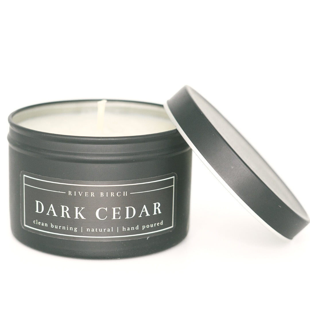 Black Tin Soy Candles
