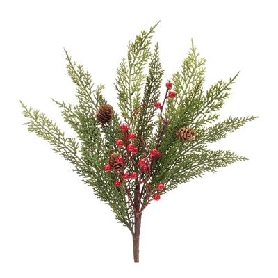 Pine & Red Berry Spray