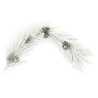 Flocked Pine Garland Long Needle