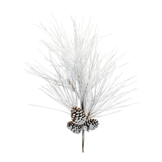 Flocked Pine Wispy Pick