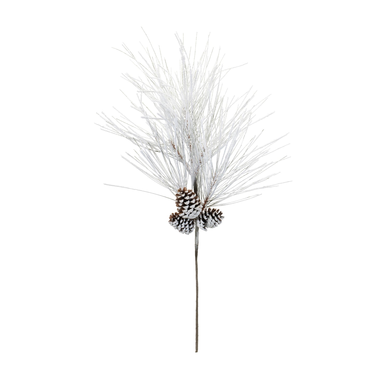 Flocked Pine Wispy Pick