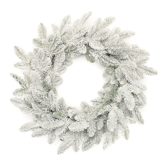 Flocked Pine Wreath