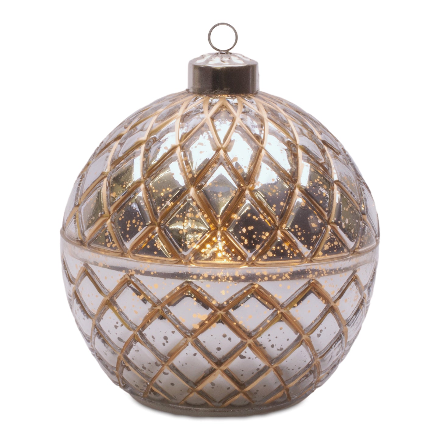 LED Glass Ornament Candle