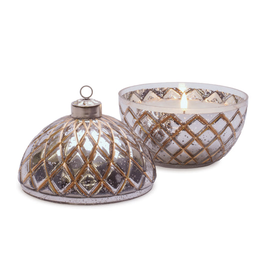 LED Glass Ornament Candle