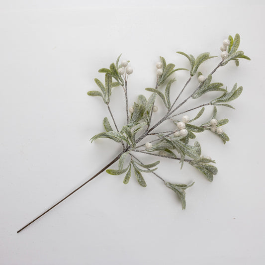 Glittered Mistletoe Pick