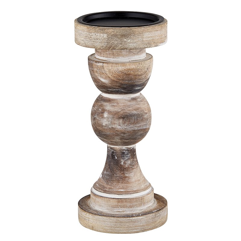 Turned Mango Candle Stand