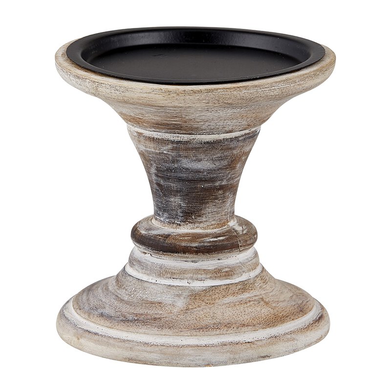 Turned Mango Candle Stand