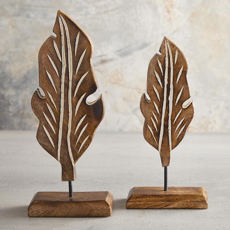 Wood Leaf Stand