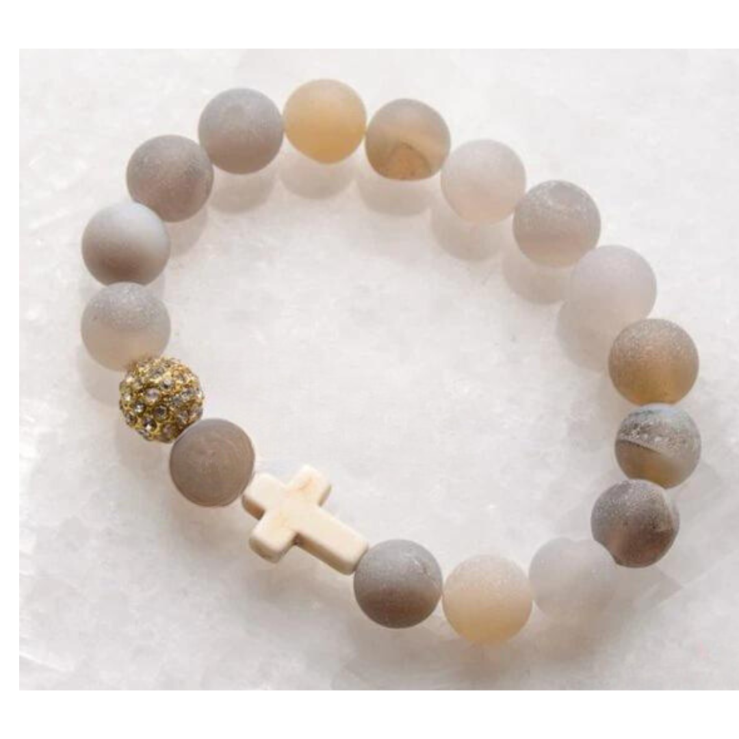 Beaded Bracelet w/ Cross