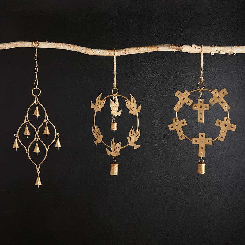 Gold Bell Wall Hanging