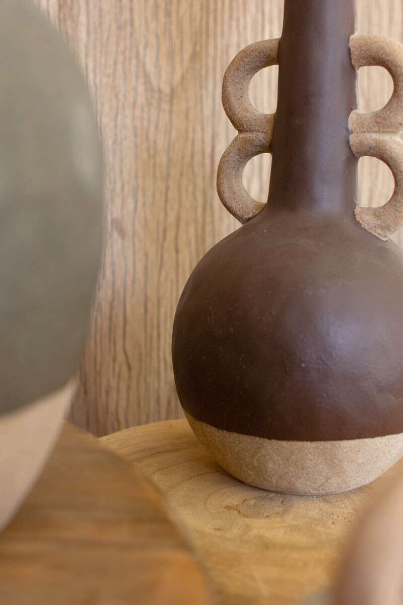 Tall Boho Handle Vase
