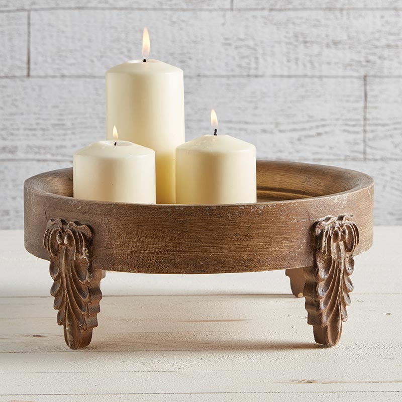Carved Footed Riser