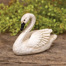 Distressed Swan Figurine