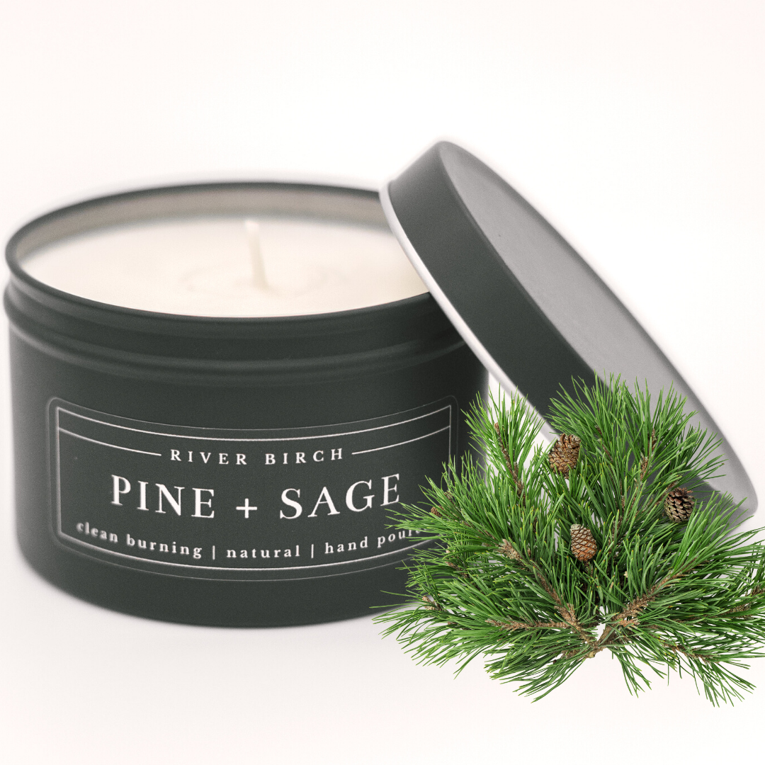 Black Tin Soy Candles