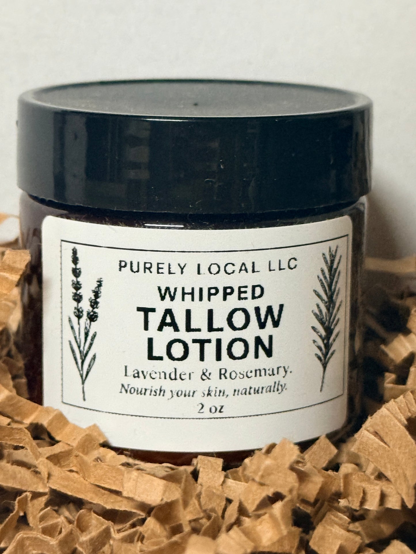 Whipped Tallow Lotion: Lavender & Rosemary