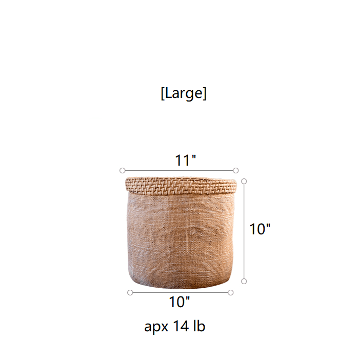 Straw Looking Concrete Planter (ONLINE EXCLUSIVE)