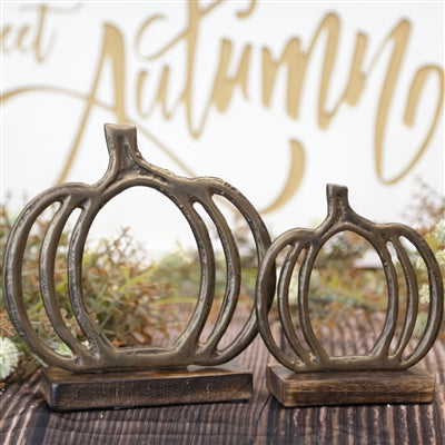 Gold Open Pumpkin