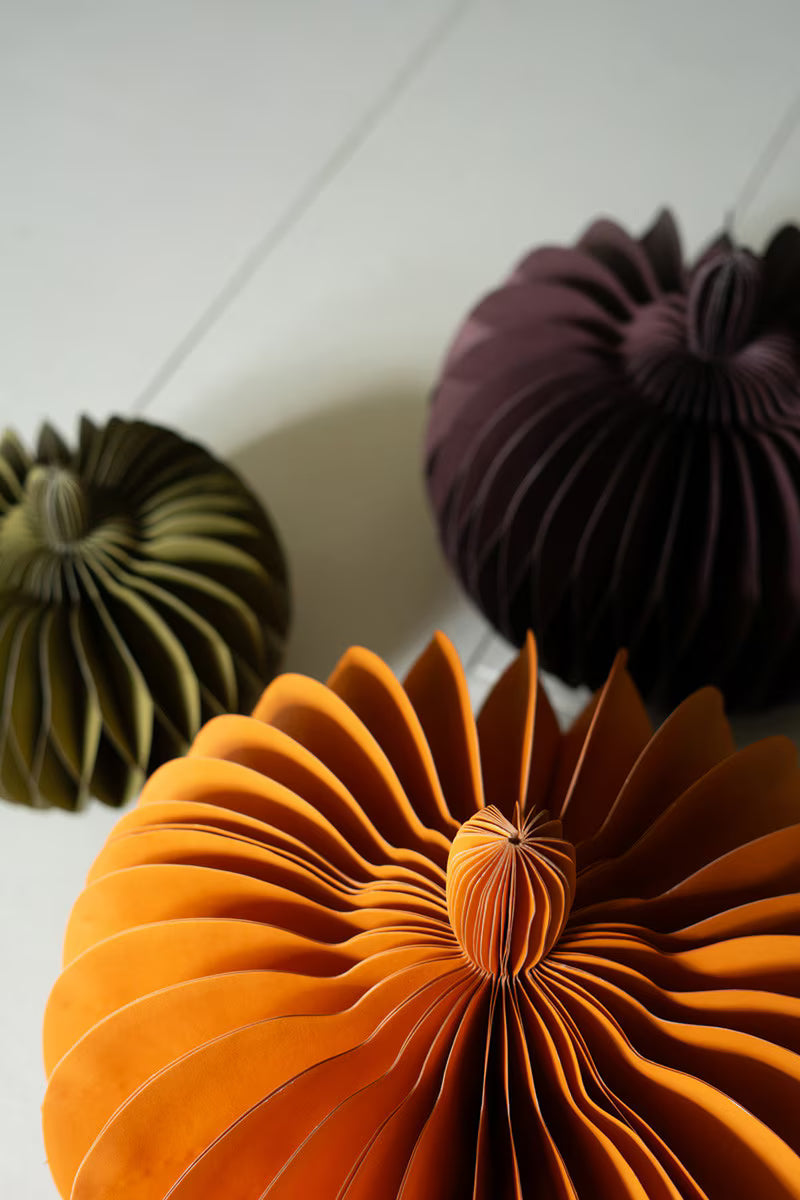Paper Accordian Pumpkins