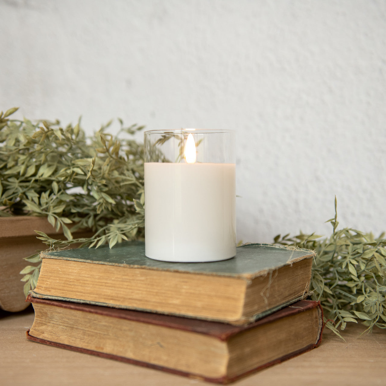 LED 3D Flame Glass Candles