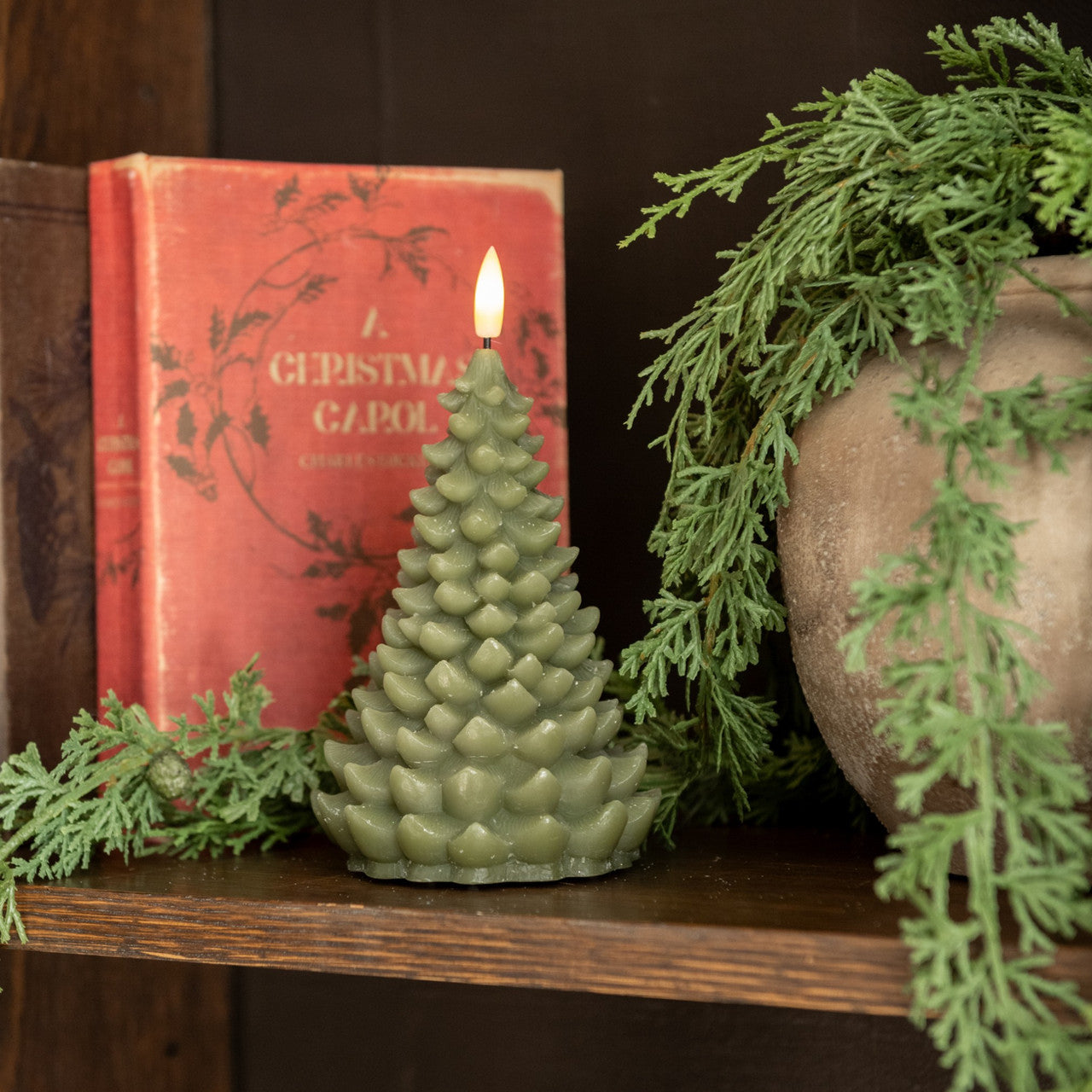 Tree 3D Flame Candle