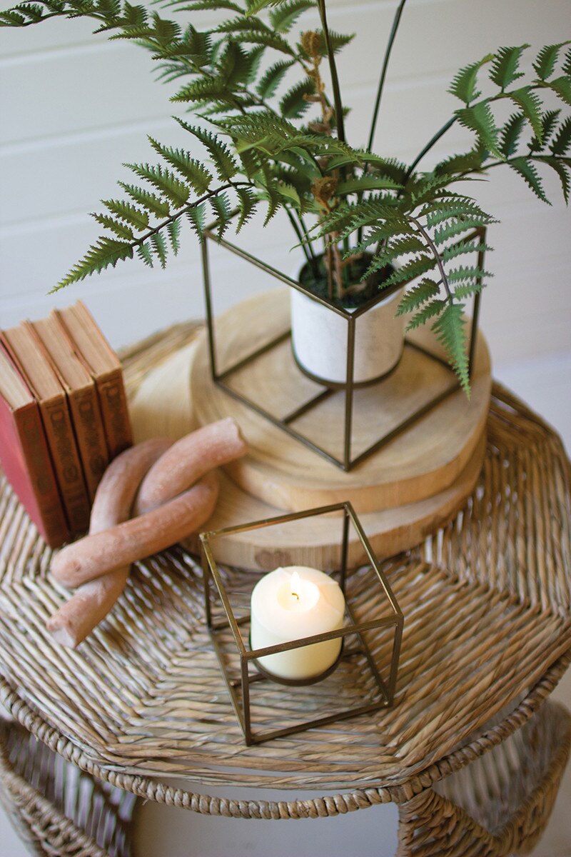 Antique Brass Candle Holder