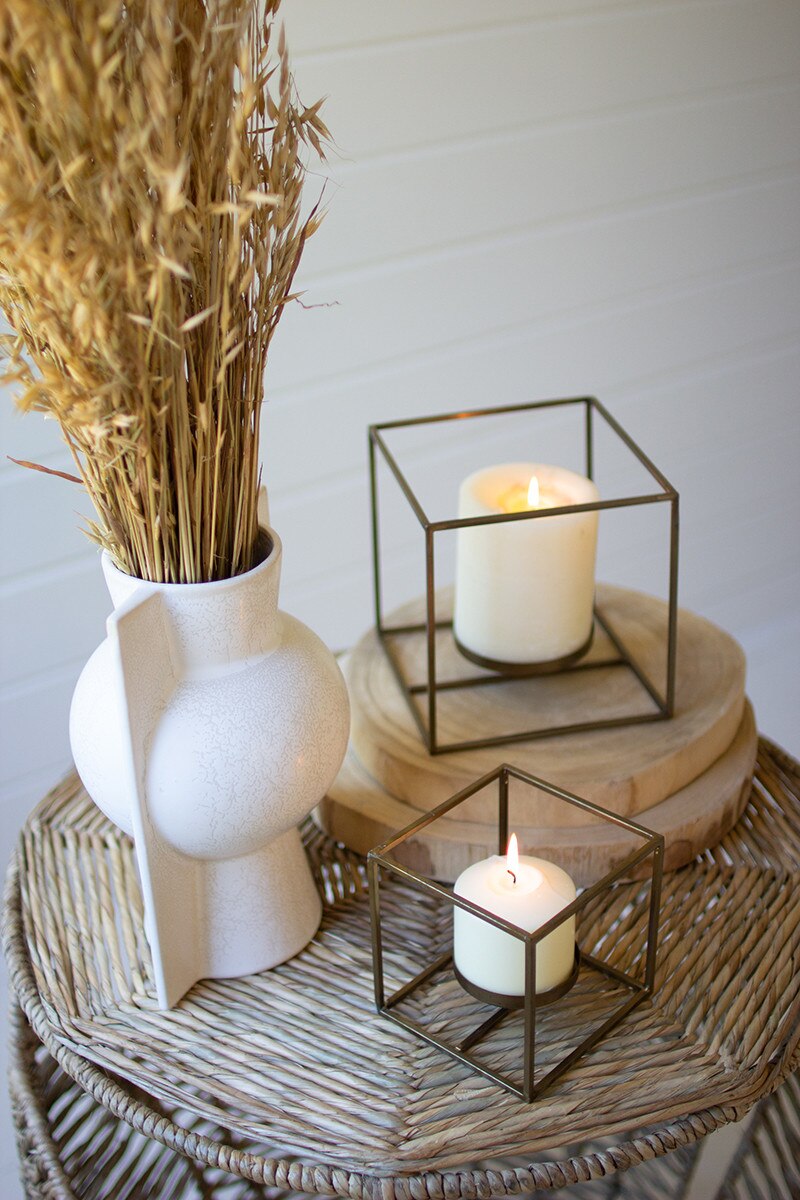 Antique Brass Candle Holder
