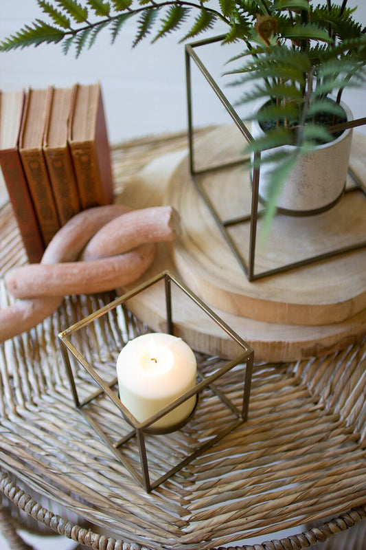 Antique Brass Candle Holder