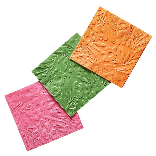 Embossed Floral Napkins