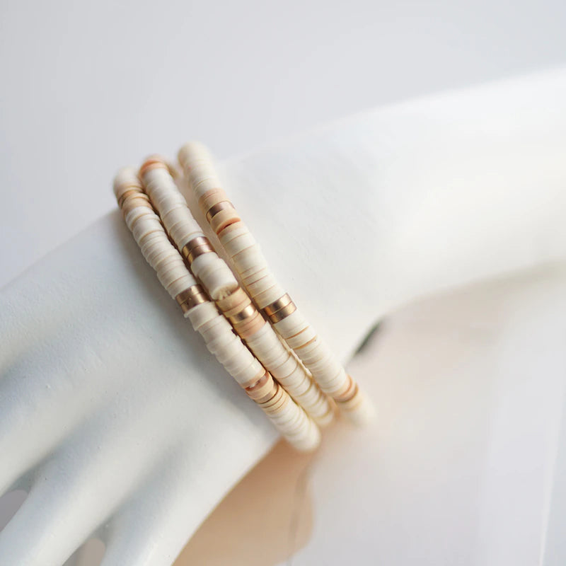 Polymer Bead Stack Bracelet