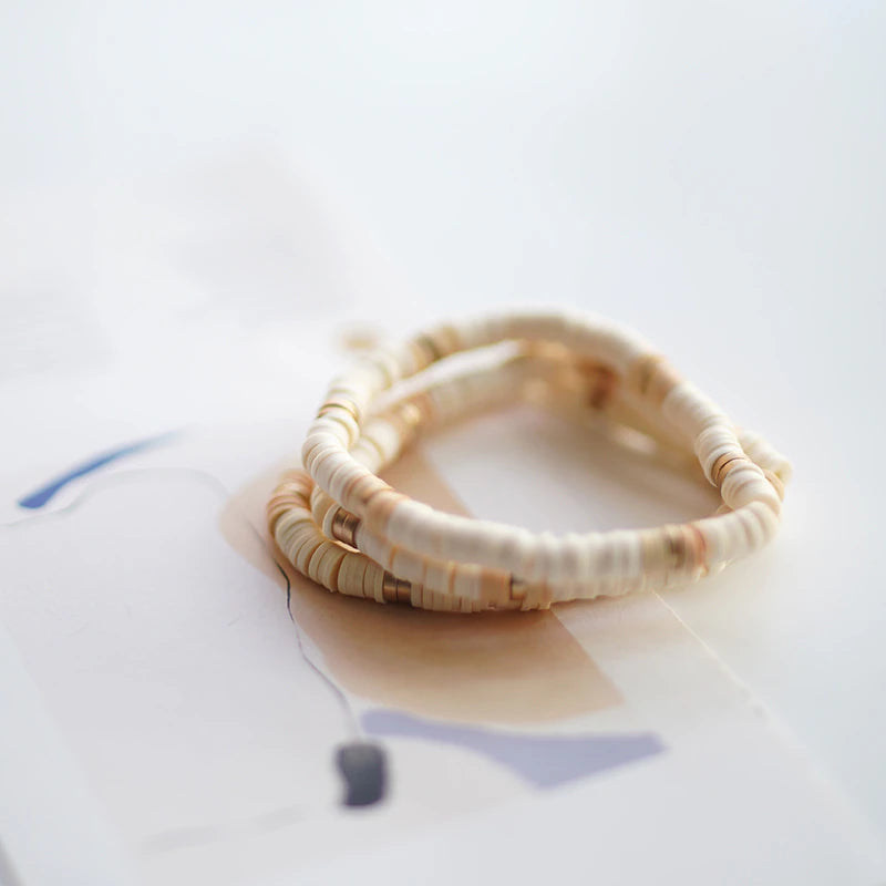 Polymer Bead Stack Bracelet