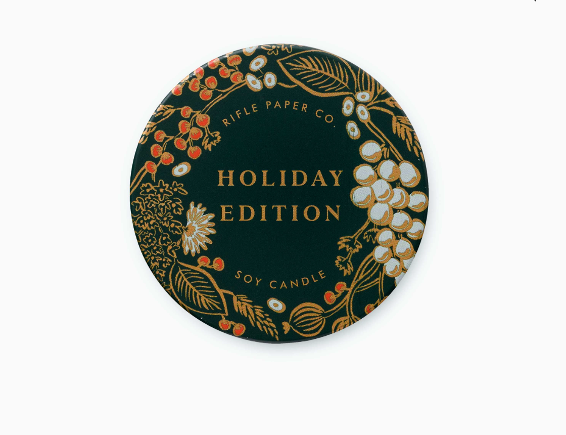Holiday Edition Tin Candle